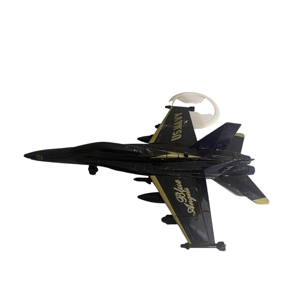 U. S. Navy F/A 18 Hornet Blue Angels Die Cast Pull Back Model - #1 Working 9” - Picture 6 of 15
